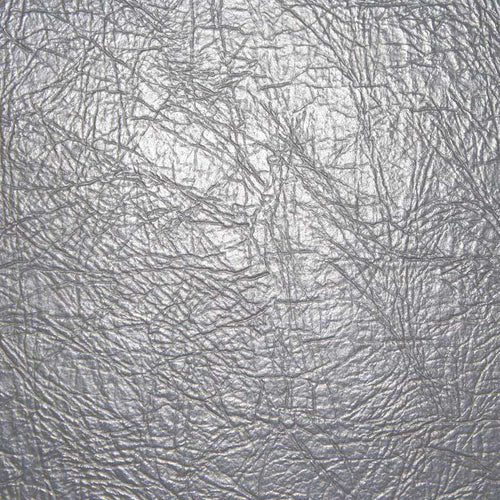 Crinkled silver texture resembling soft metallic fabric