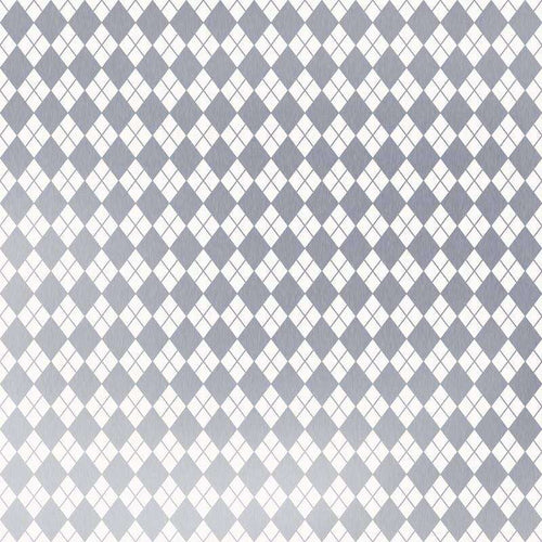 Geometric argyle pattern in shades of gray