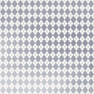 Geometric argyle pattern in shades of gray