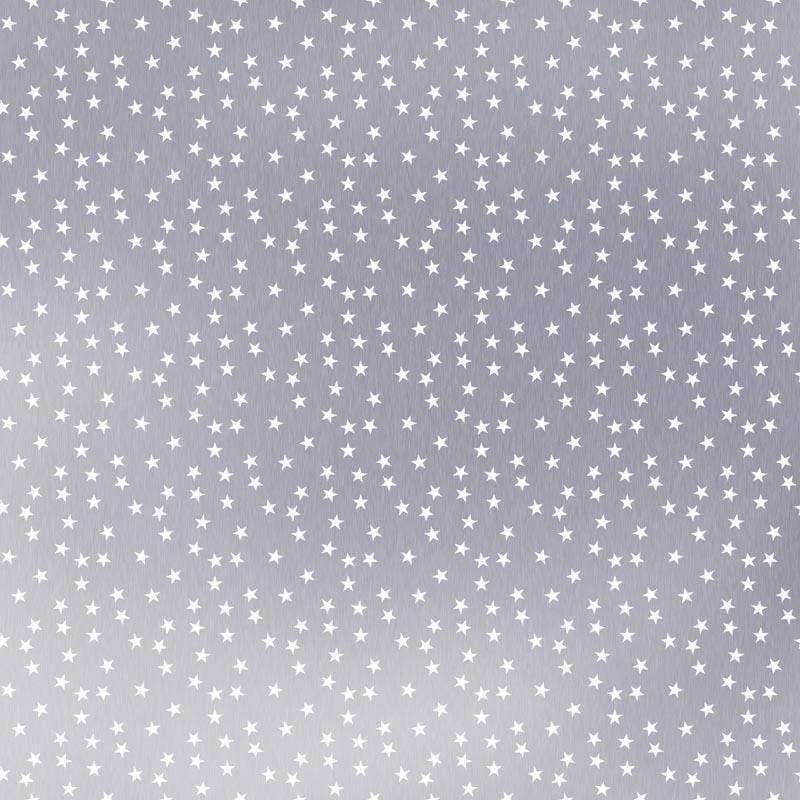Grey fabric with scattered white stars