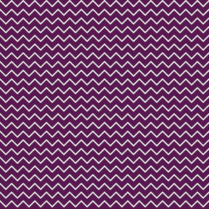 White zigzag pattern on a plum background