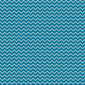 Teal and white chevron pattern