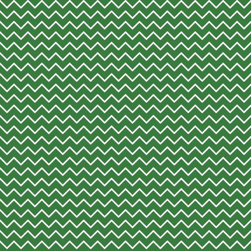 Continuous zigzag pattern on a green background