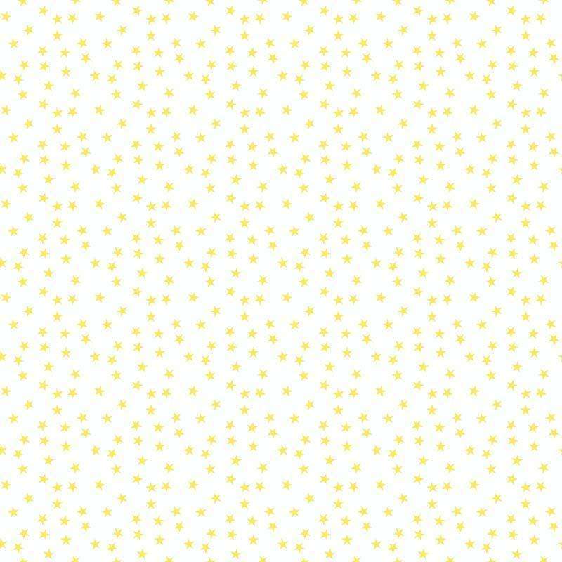 Seamless yellow star pattern on white background