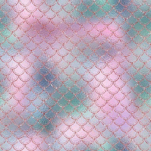 Crafter's Vinyl Supply Cut Vinyl ORAJET 3651 / 12" x 12" Sparkling Mermaid Patterns 16 - Pattern Vinyl and HTV by Crafters Vinyl Supply