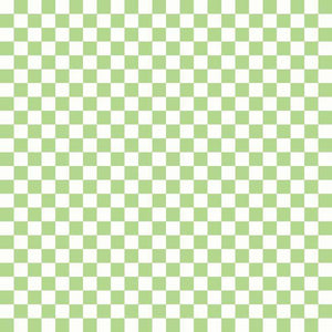 Classic Green and White Checkered Pattern