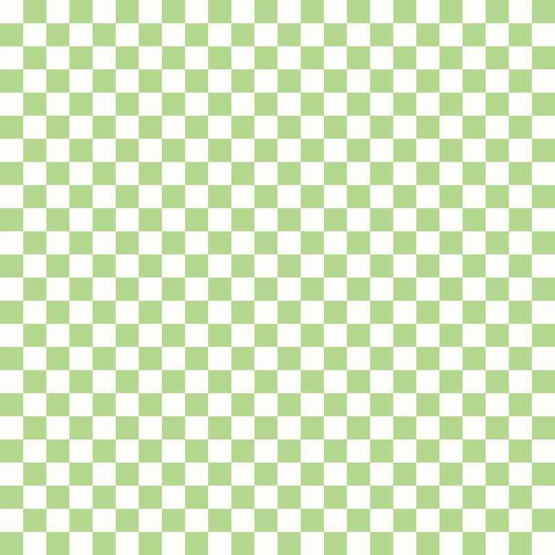 Classic Green and White Checkered Pattern