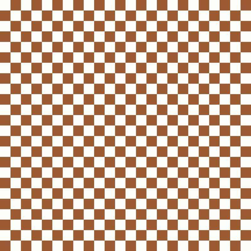 Traditional brown and white checkered pattern