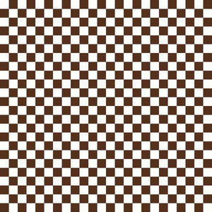 Brown and white checkered pattern