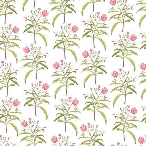 Seamless floral pattern with pink blossoms