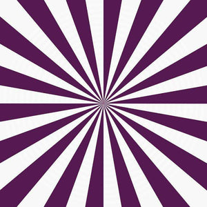 Radiating purple and white striped pattern