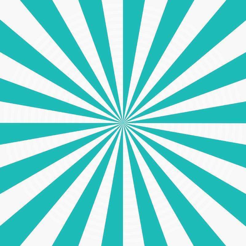 Teal and white sunburst pattern