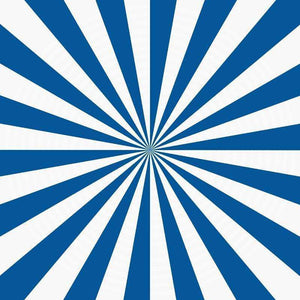 Blue and white radial stripe pattern