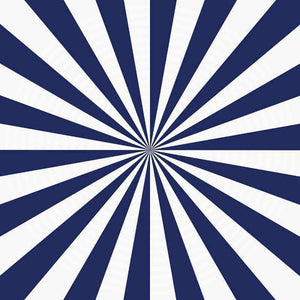 Sunburst pattern with navy blue and white rays