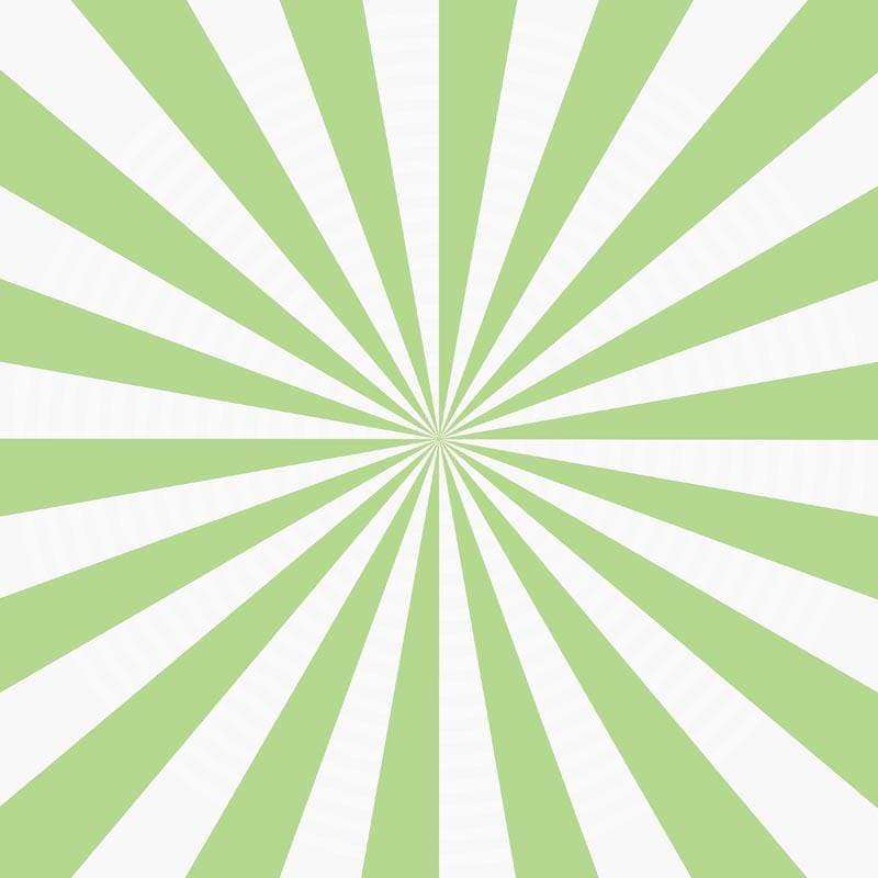 Green and white radial stripe pattern