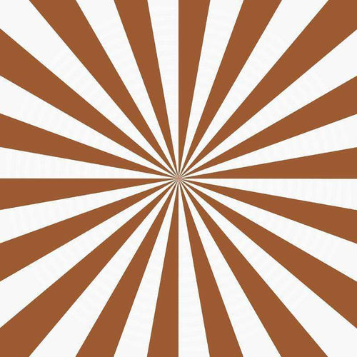 Brown and white radial burst pattern
