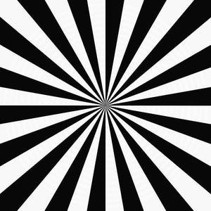 Black and white radial stripe pattern
