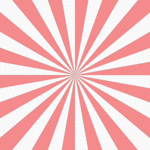 Red and white radial stripe pattern