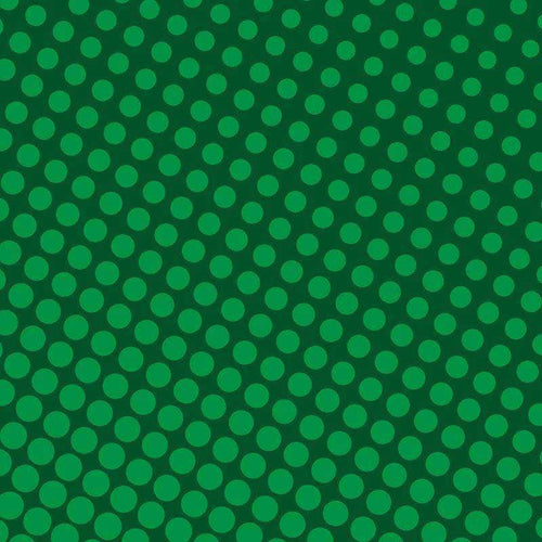 Green polka dot pattern