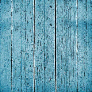 Weathered turquoise wooden plank texture