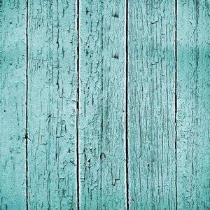 Weathered turquoise wooden planks texture