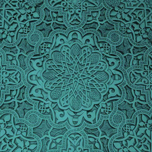 Crafter's Vinyl Supply Cut Vinyl ORAJET 3651 / 12" x 12" Turquoise Old Ceiling - Pattern Vinyl and HTV by Crafters Vinyl Supply