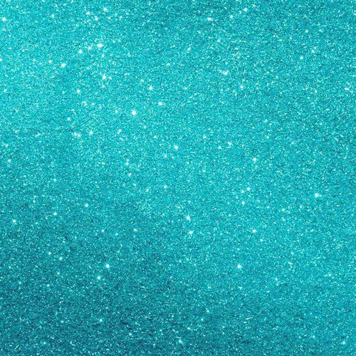 Shimmering aqua blue glitter texture with specks of sparkling stars