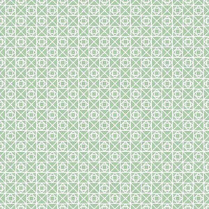 Green and white geometric pattern