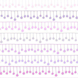 Abstract musical notes dripping pattern