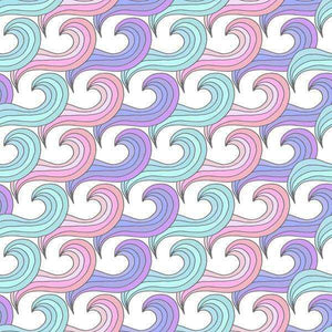 Interlocking pastel swirls pattern