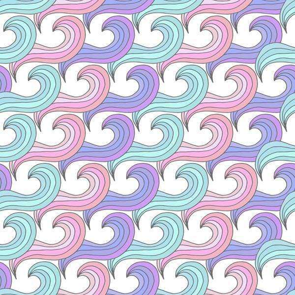 Interlocking pastel swirls pattern