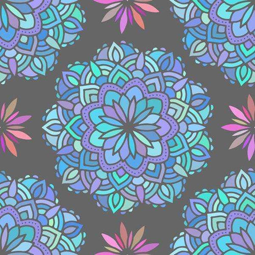 Seamless floral mandala pattern