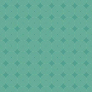 Concentric circles pattern in shades of teal and aqua