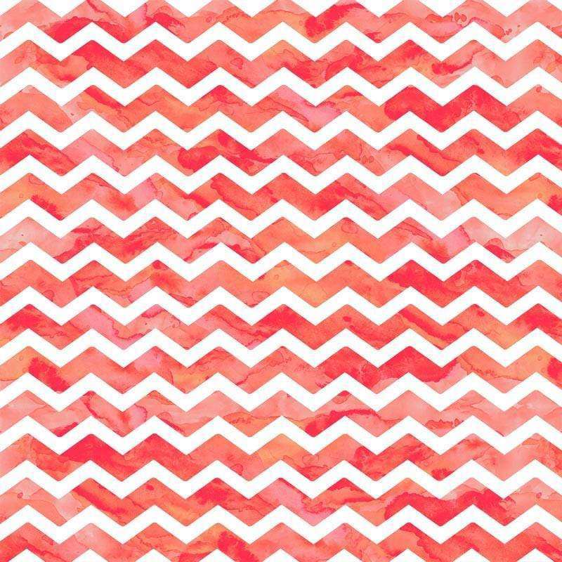 Watercolor red chevron pattern