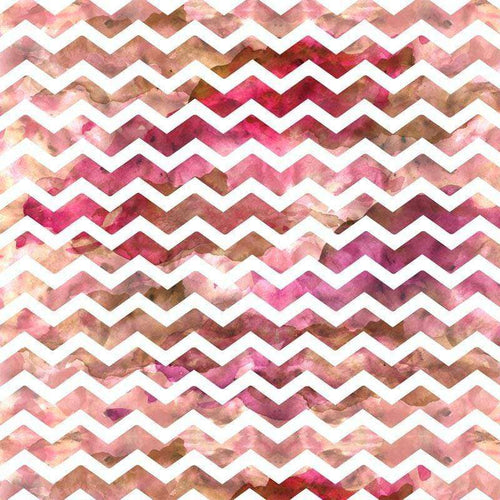 Watercolor chevron pattern with blended pink and brown hues