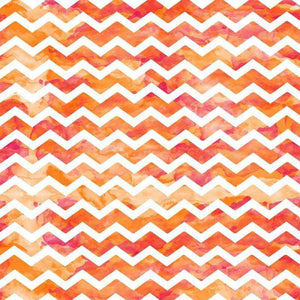 Abstract watercolor chevron pattern in warm hues