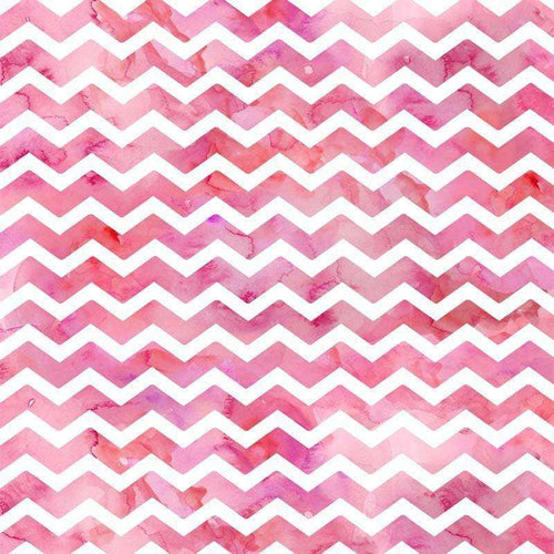 Watercolor chevron pattern in shades of pink