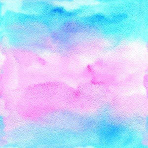 Abstract watercolor pattern with soft blue and pink hues