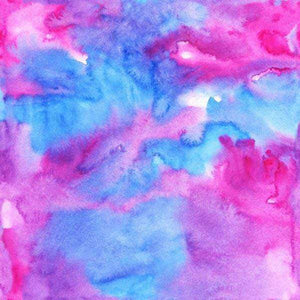 Abstract watercolor pattern in shades of pink and blue