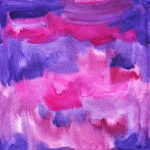 Abstract watercolor blending of pinks and blues