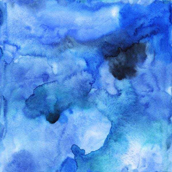 Abstract blue watercolor pattern