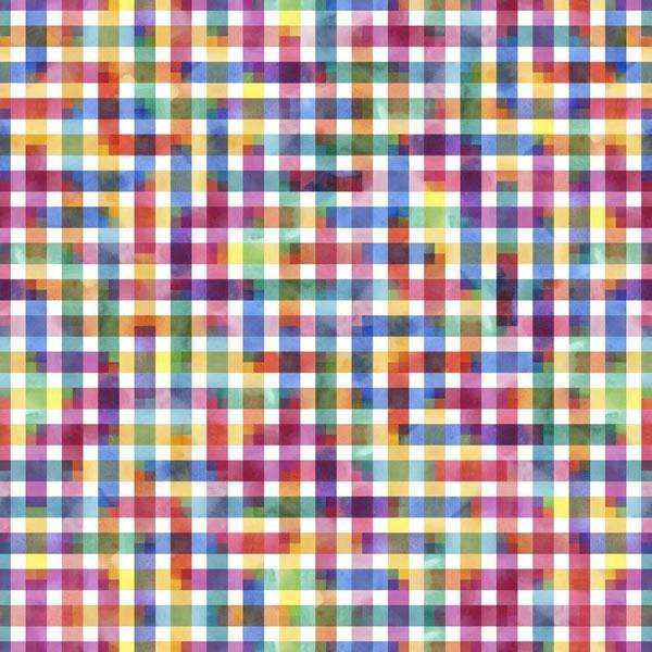 Colorful checkered patchwork pattern