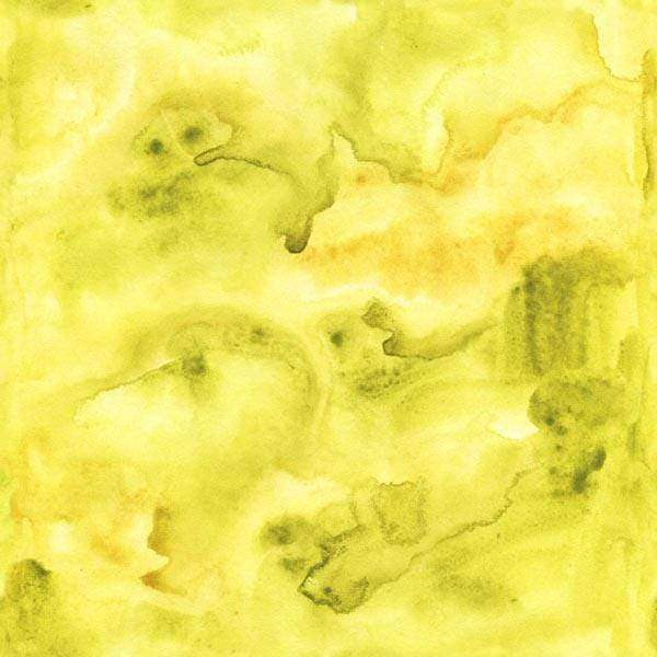 Abstract yellow and green watercolor pattern