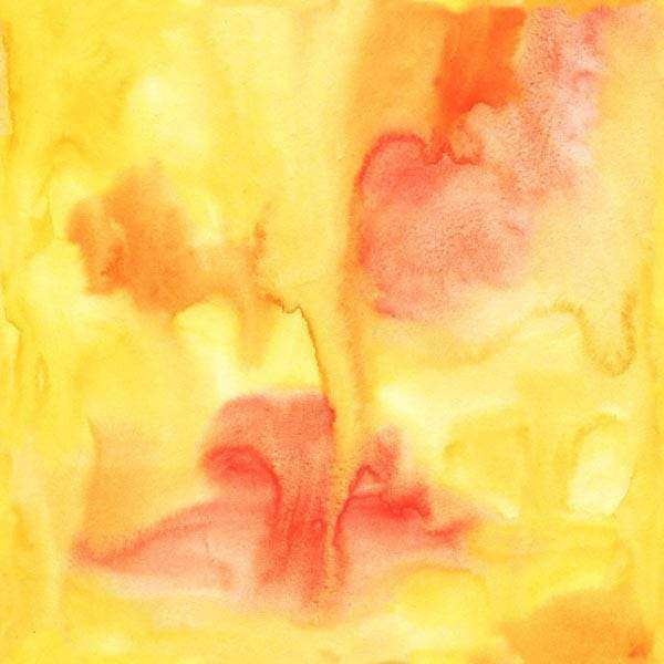 Abstract yellow and red watercolor pattern