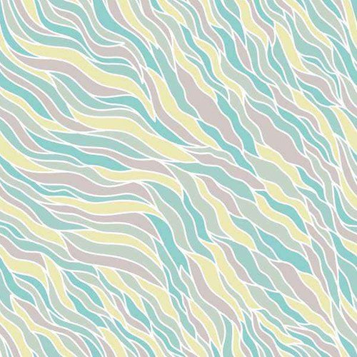 Abstract wavy lines pattern in pastel colors