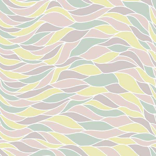 Abstract wavy pattern in pastel colors