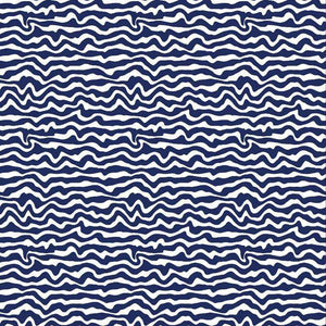 Seamless nautical wave pattern in blue and white