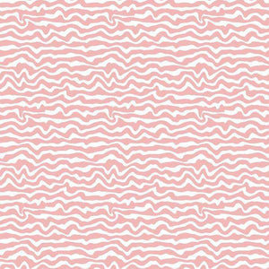 Abstract pink wavy lines on a light background