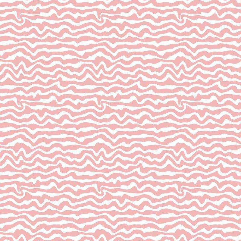 Abstract pink wavy lines on a light background