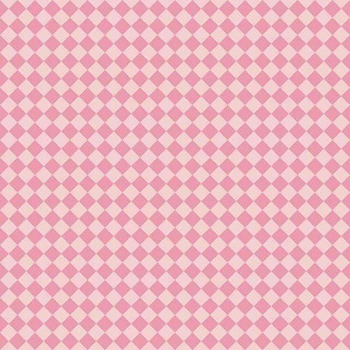Soft pink diamond pattern on a lighter pink background